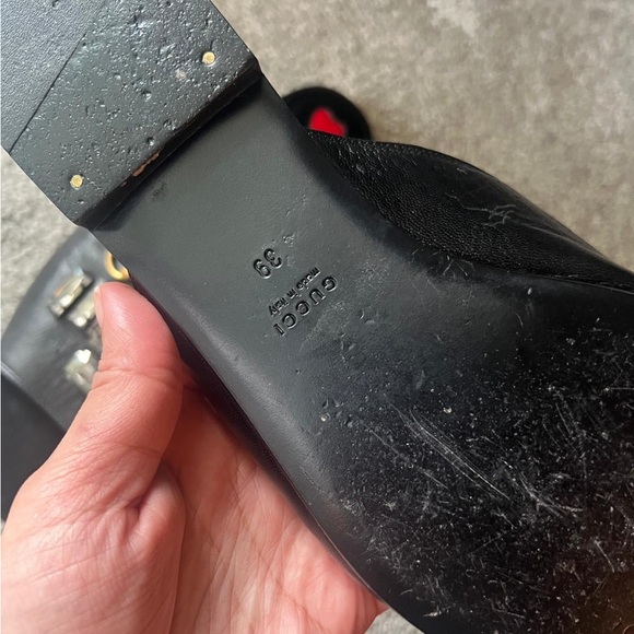 Authentic Gucci leather slide with crystals 432018 - Picture 14 of 15